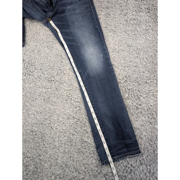 American Eagle Jeans Men 30x30 Blue Skinny Fit Stretch Distressed Grunge Casual - Picture 7 of 9